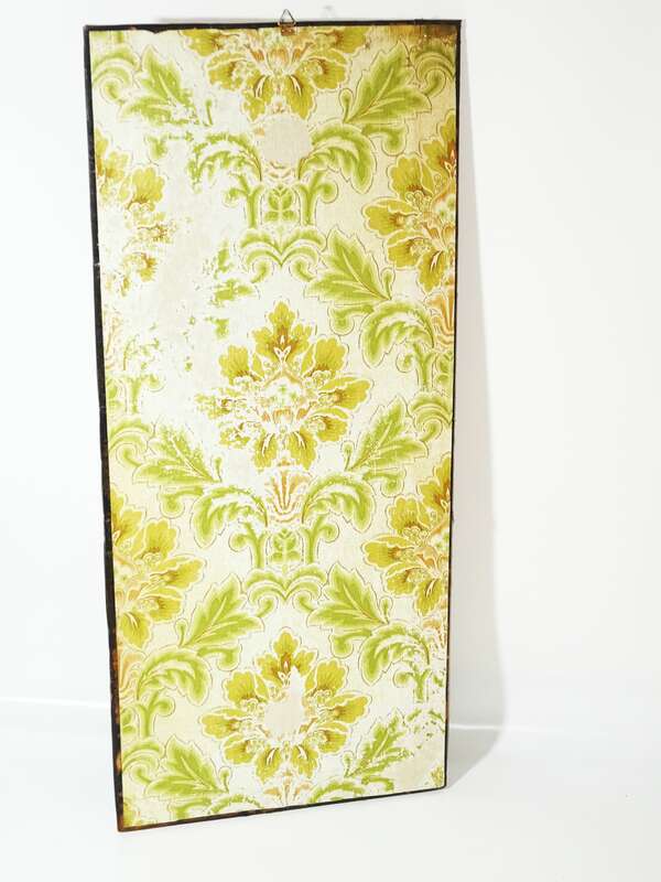 Altes Kupfer Wandbild Blumen Flower Retro Vintage Wandreflief Relief Bild Deko