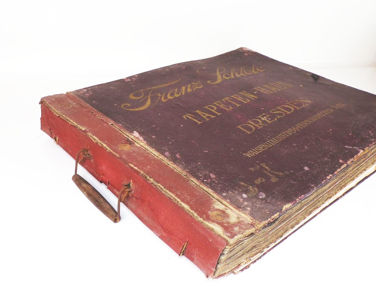 Altes Tapeten Musterbuch Schlote Dresden 1921 Altes Tapeten Musterbuch Schlote Dresden 1921