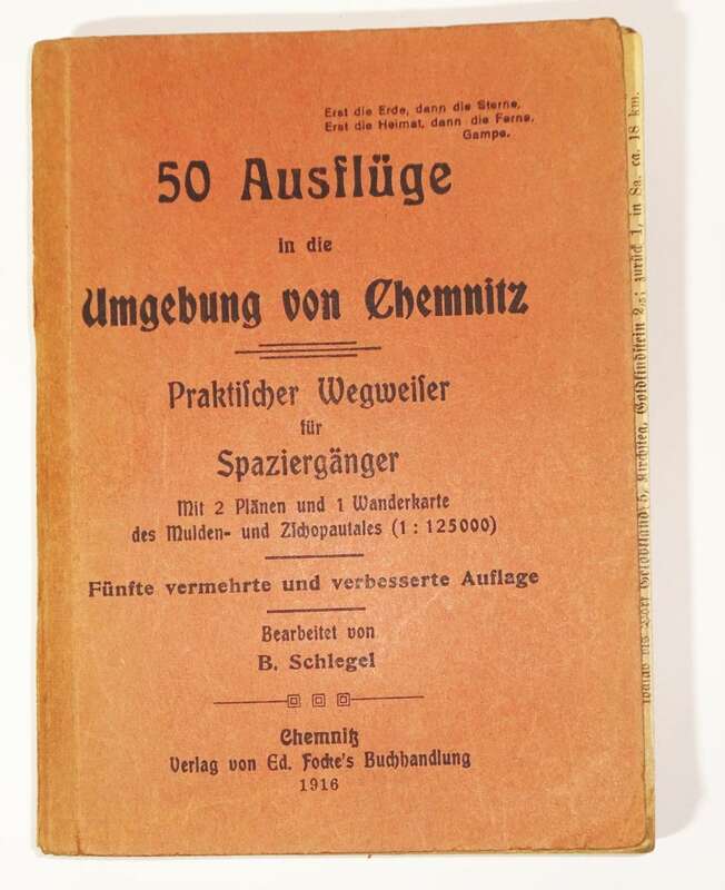 Chemnitzer Wanderbuch Ausflüge in der Umgebung von Chemnitz 5 Bücher ab 1900