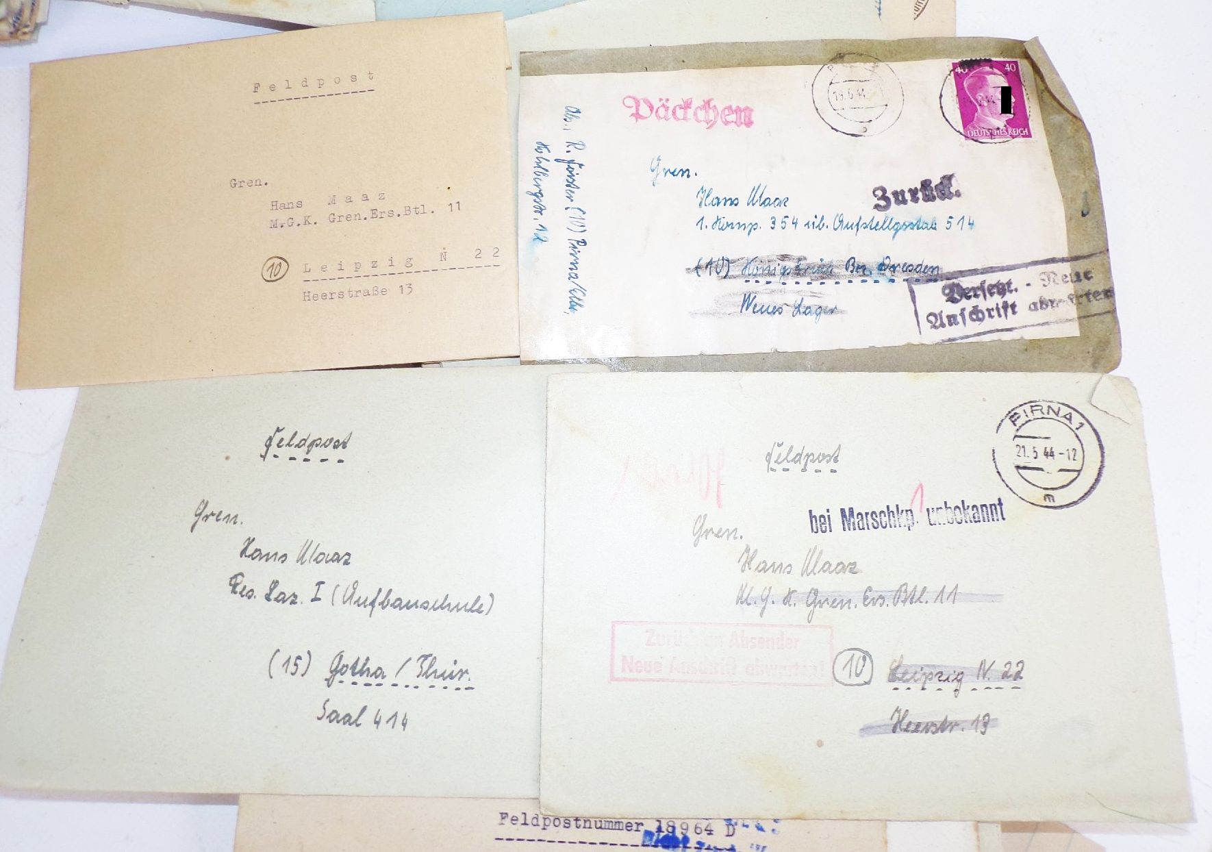 Feldpost Nachlass 19 Panzer Division Luftwaffe Estland Kriegsgefangenschaft Briefe Konvolut