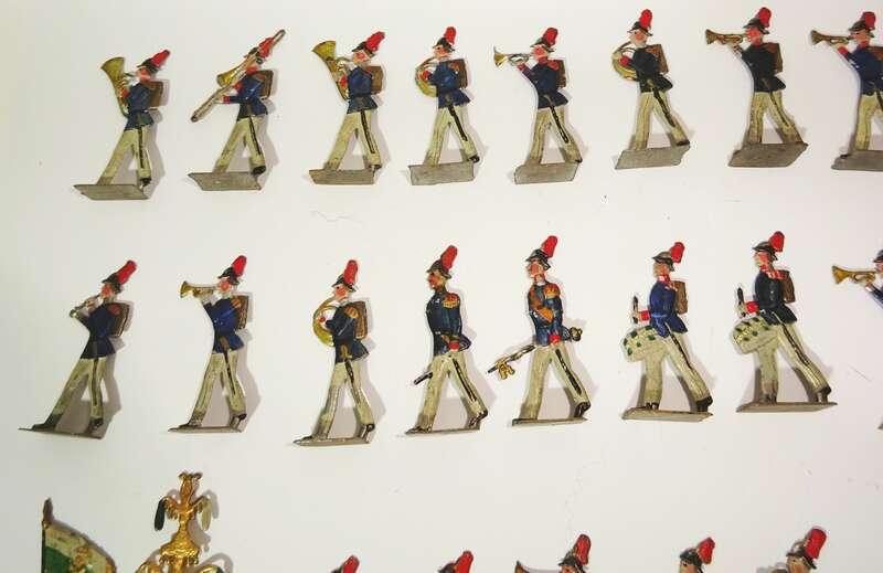 Alte Zinnfiguren Spielmannszug Regimentskapelle 1 Leib Grenadier Regt 100