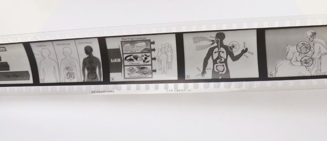 DDR Rollfilm Zivilverteidigung Atomschlag Krieg Lehrmittel GDR 