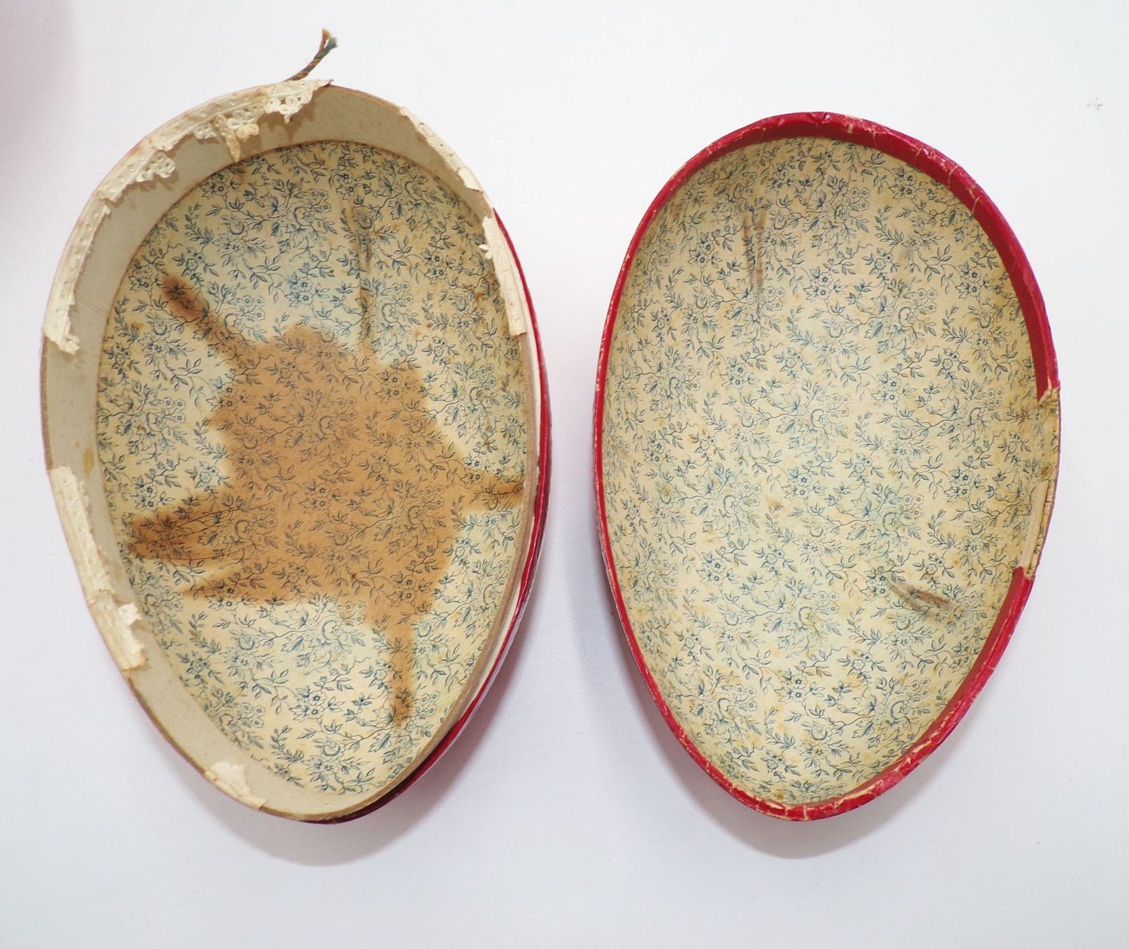 Alte Ostereier Pappe Füllei 1930 er Vintage 2 Stück Ostern Dekoration Alte Ostereier Pappe Füllei 1930 er Vintage 2 Stück Ostern Dekoration