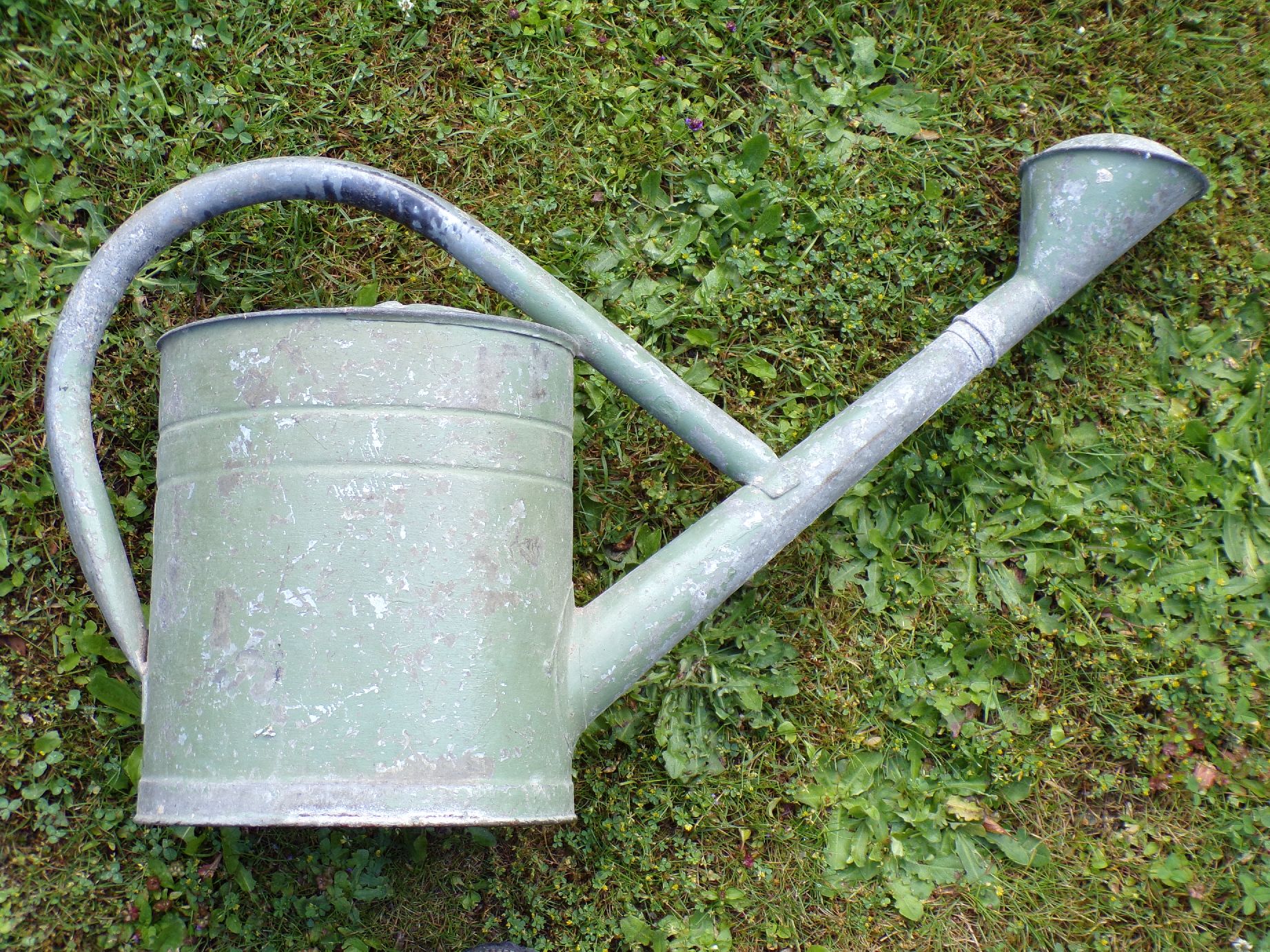 Alte Gießkanne Zinkgießkanne 10 Liter Garten Gartengießkanne Deko