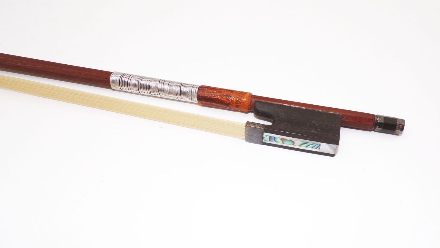 Alter Geigenbogen 74 cm für Violine mit Perlmuteinlage