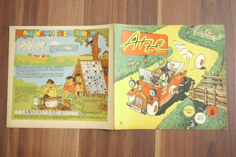 Atze Heft 8 Jahrgang 1960 Vom Bambusflugzeug zur Rakete DDR Comic
