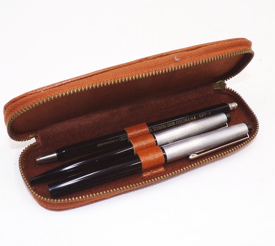 Heiko Primus Füllfederhalter Kugelschreiber plus Bohemia Works Minenstift DDR