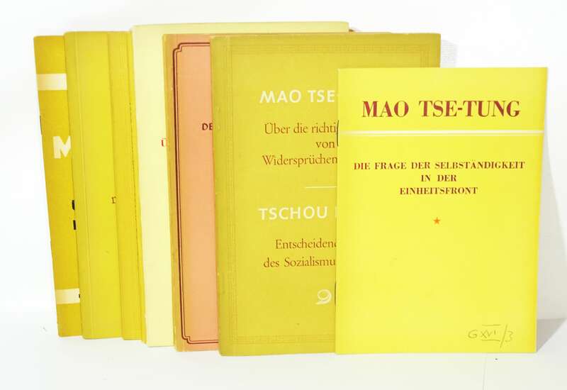 Konvolut DDR Hefte Mao Tse Tung China Propaganda Dietz Verlag 1950er 