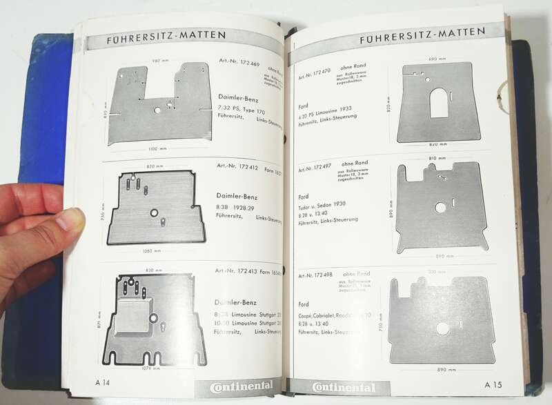 Continental Katalog Karosserie Zubehör 1937 Gummiteile Kfz Oldtimer
