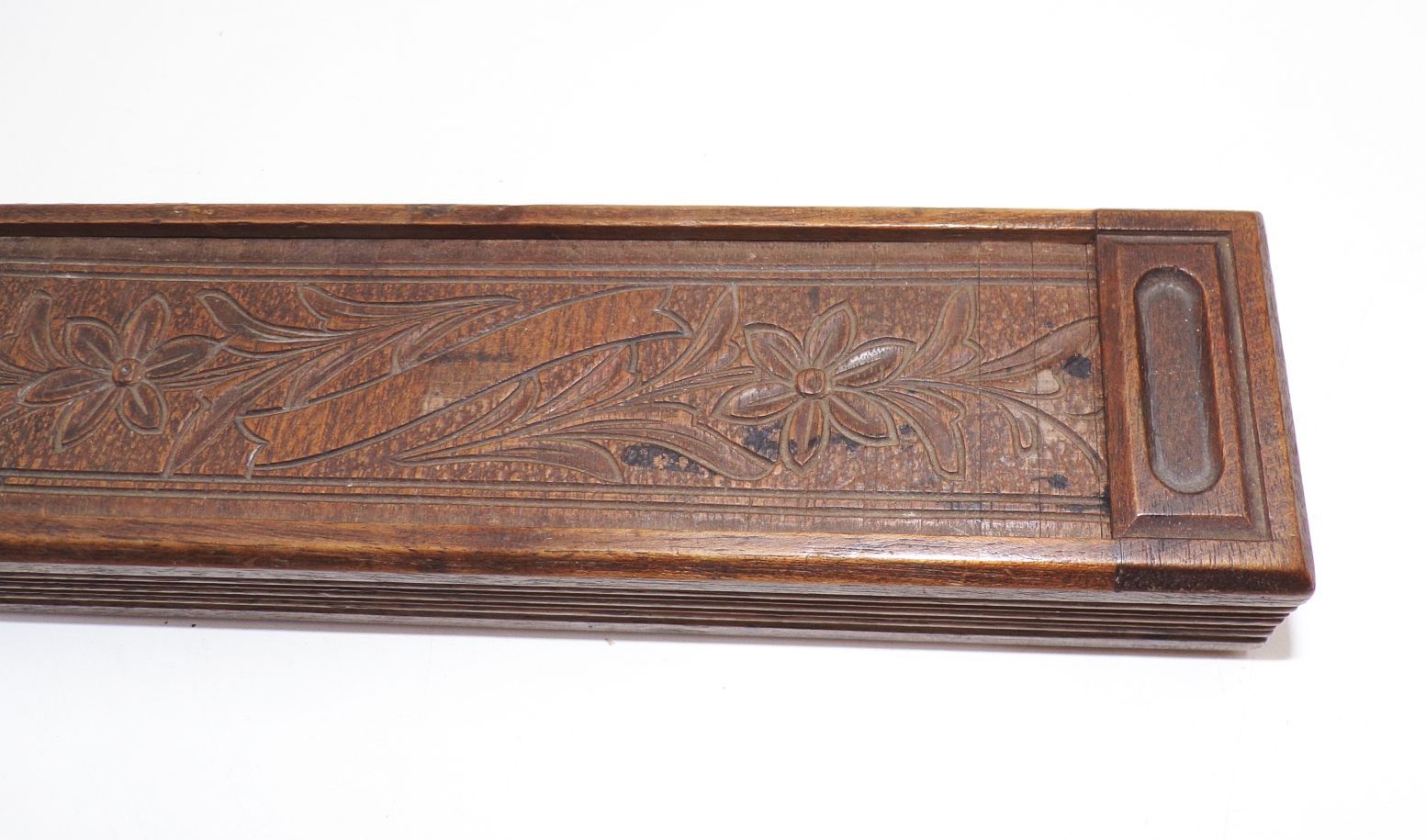 Alter Griffelkasten Holz zum aufschieben um 1910 kurios