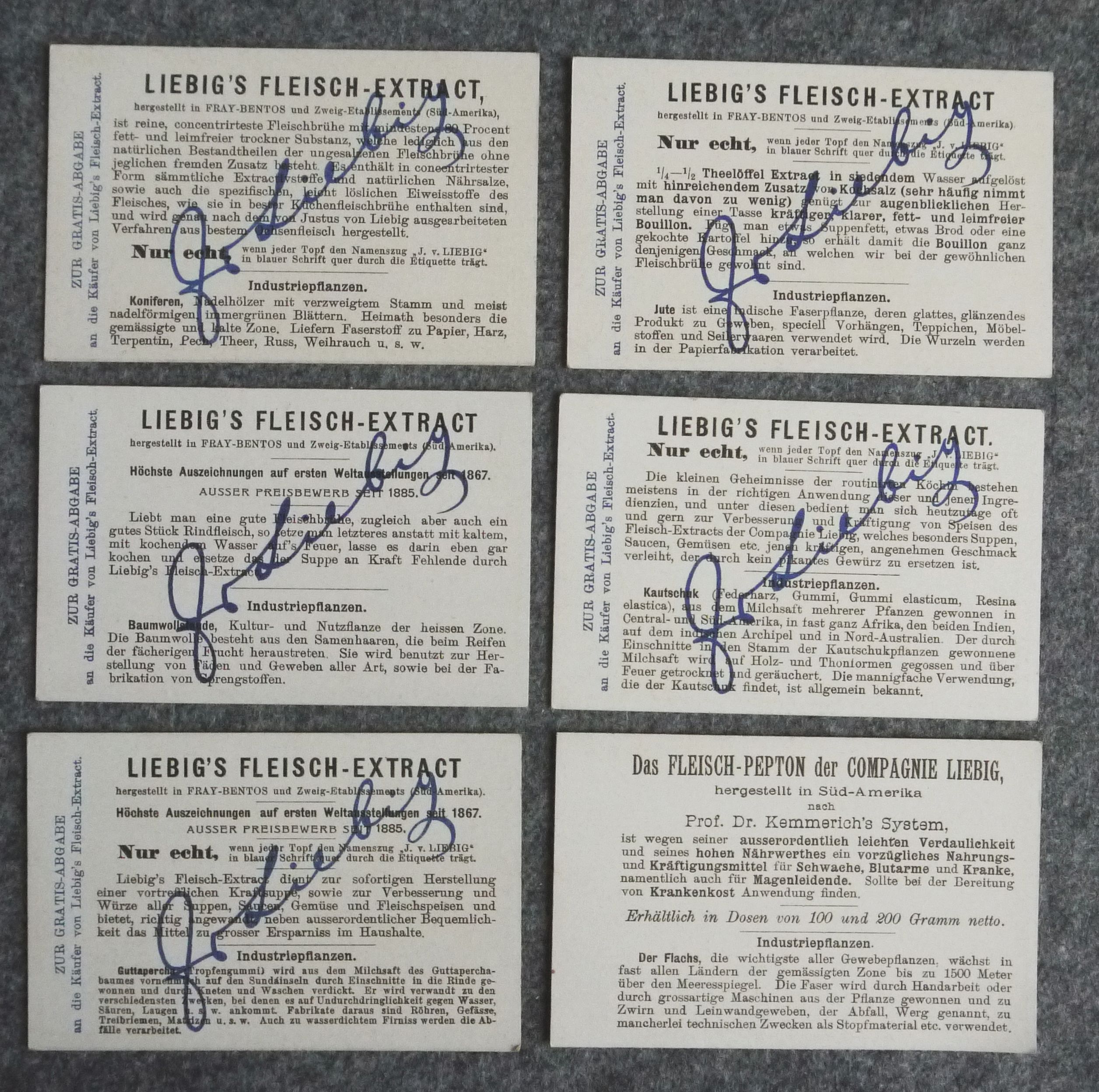 Liebig Serie 535 Industriepflanzen Der Lachs Baumwolle Sammelbilder