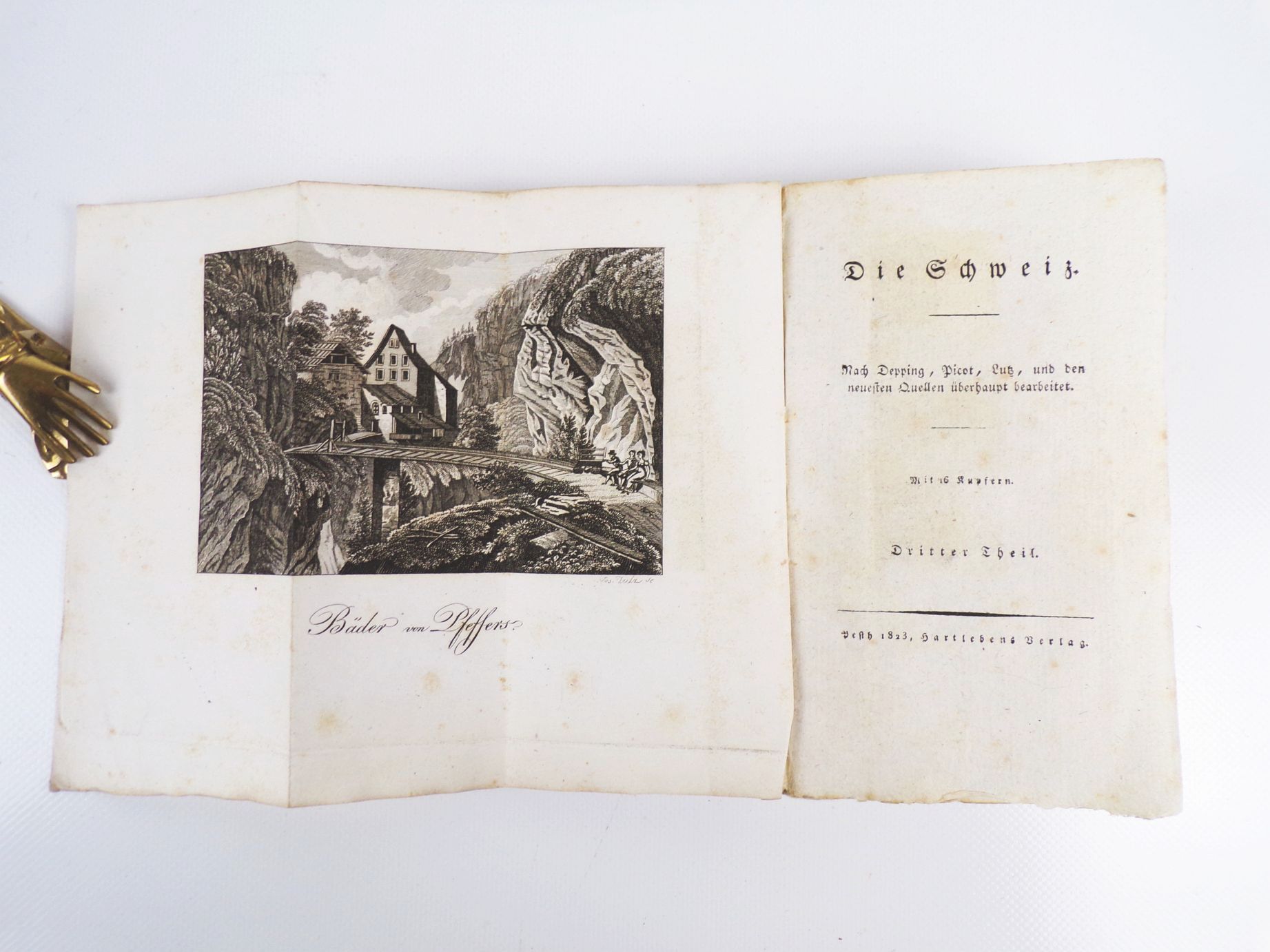 Miniaturgemälde aus der Länder und Völkerkunde 3 Schweiz 1823