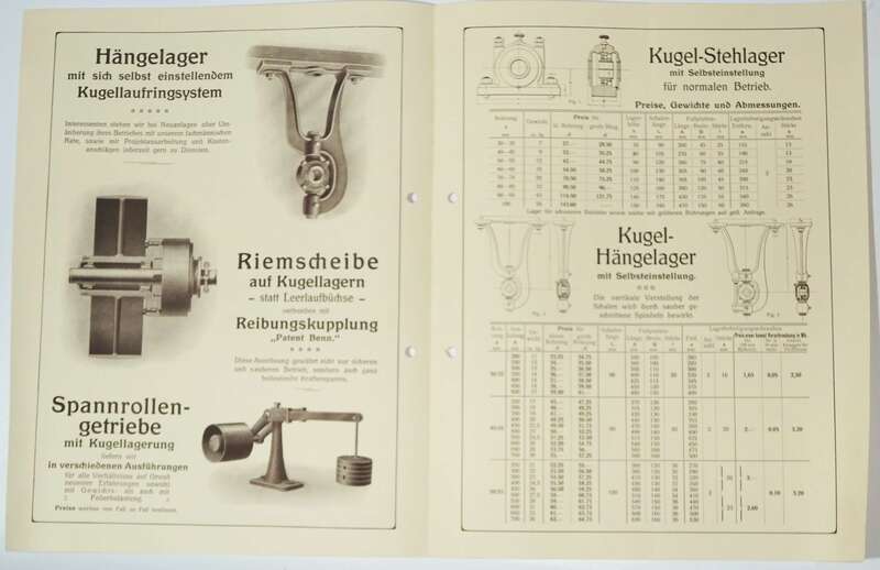 Vogel Schlegel Maschinenfabrik Dresden Werbe Blätter Prospekt um 1910