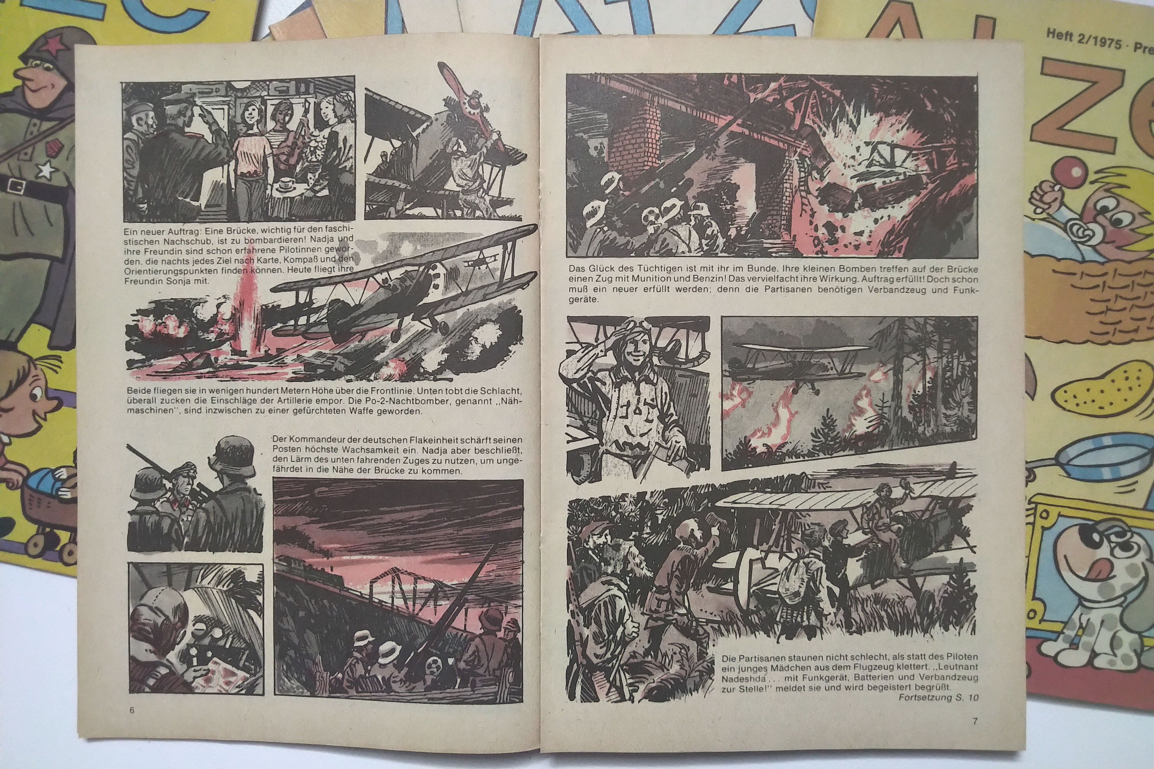 Atze Comics 1 Jahrgang mit 12 Heften Kinder DDR 1975