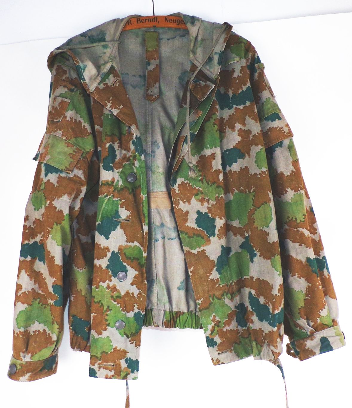 NVA Jacke Blumentarn Flächentarn Größe 1 Volksarmee Feldjacke Tarnjacke