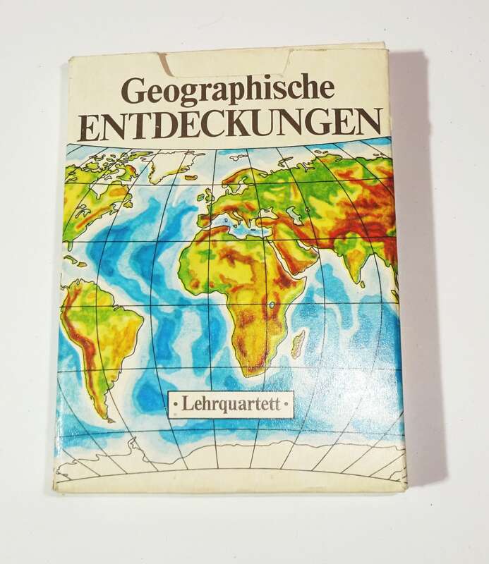 DDR Kartenspiel Geographische Entdeckungen Quartett 1984 Pössneck !
