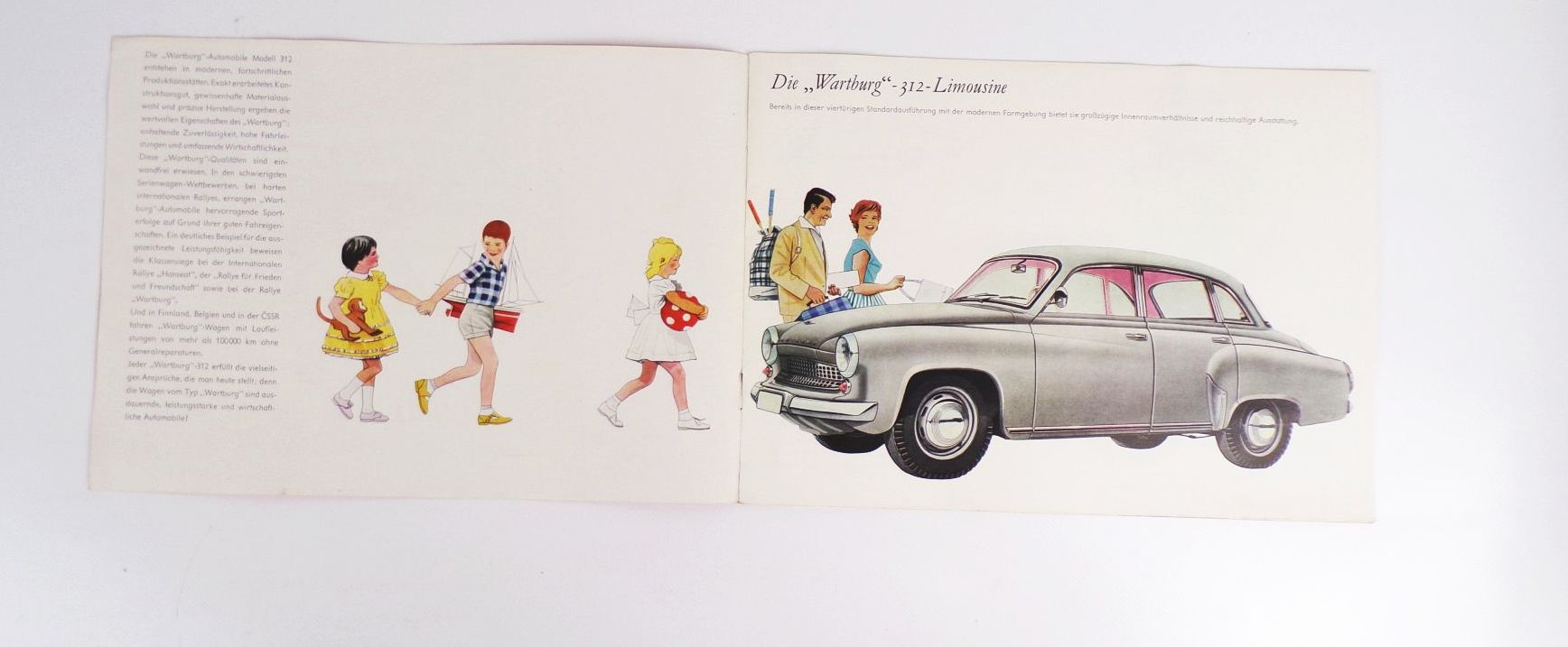 Alte Broschüre Wartburg Limousine De Luxe 1962 VEB Automobilwerk Eisenach