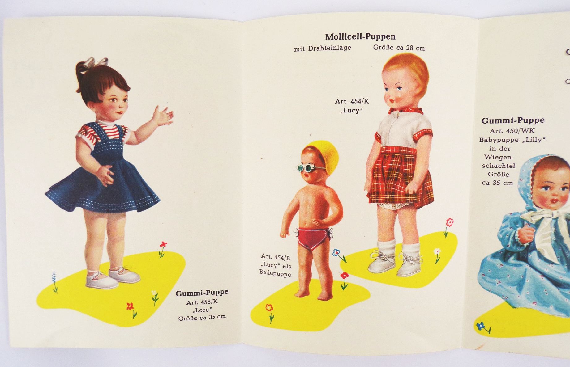 Altes Prospekt Semperit Puppen Wien um 1950er 60er Spielwaren Altes Prospekt Semperit Puppen Wien um 1950er 60er Spielwaren