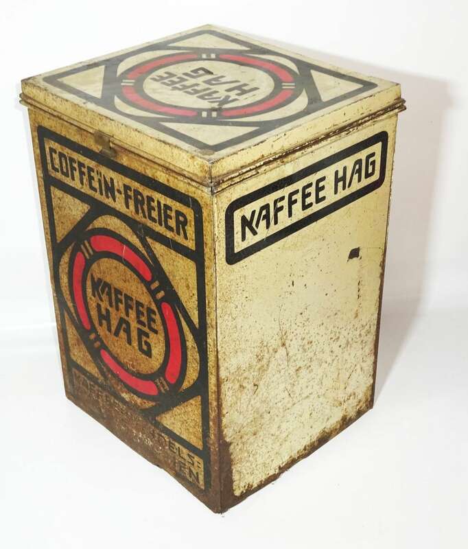 Kaffee Hag Blechdose Gross Dose Kolonial Laden Deko Reklame