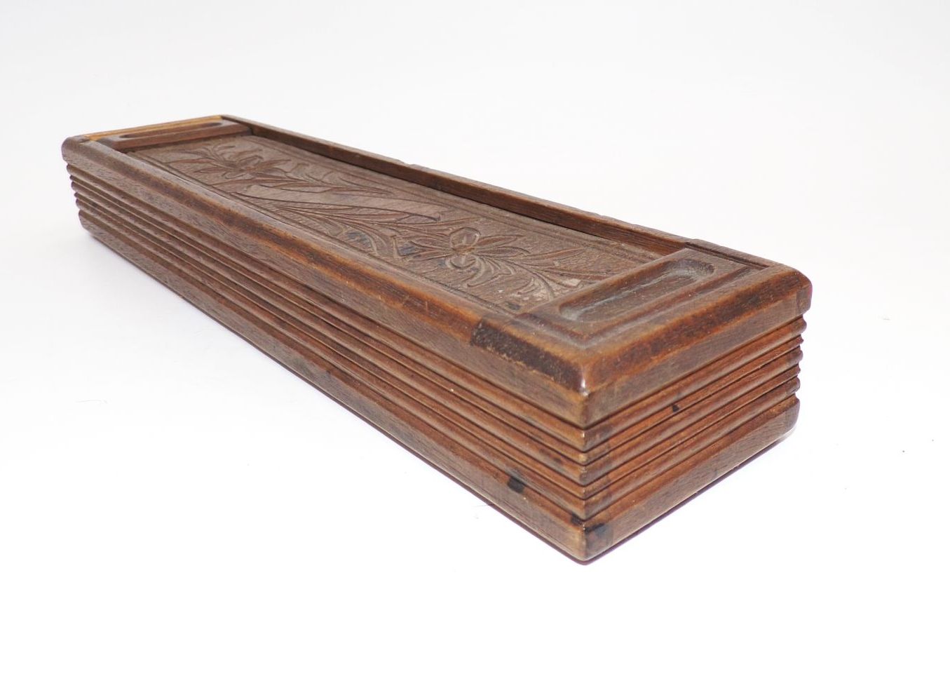 Alter Griffelkasten Holz zum aufschieben um 1910 kurios