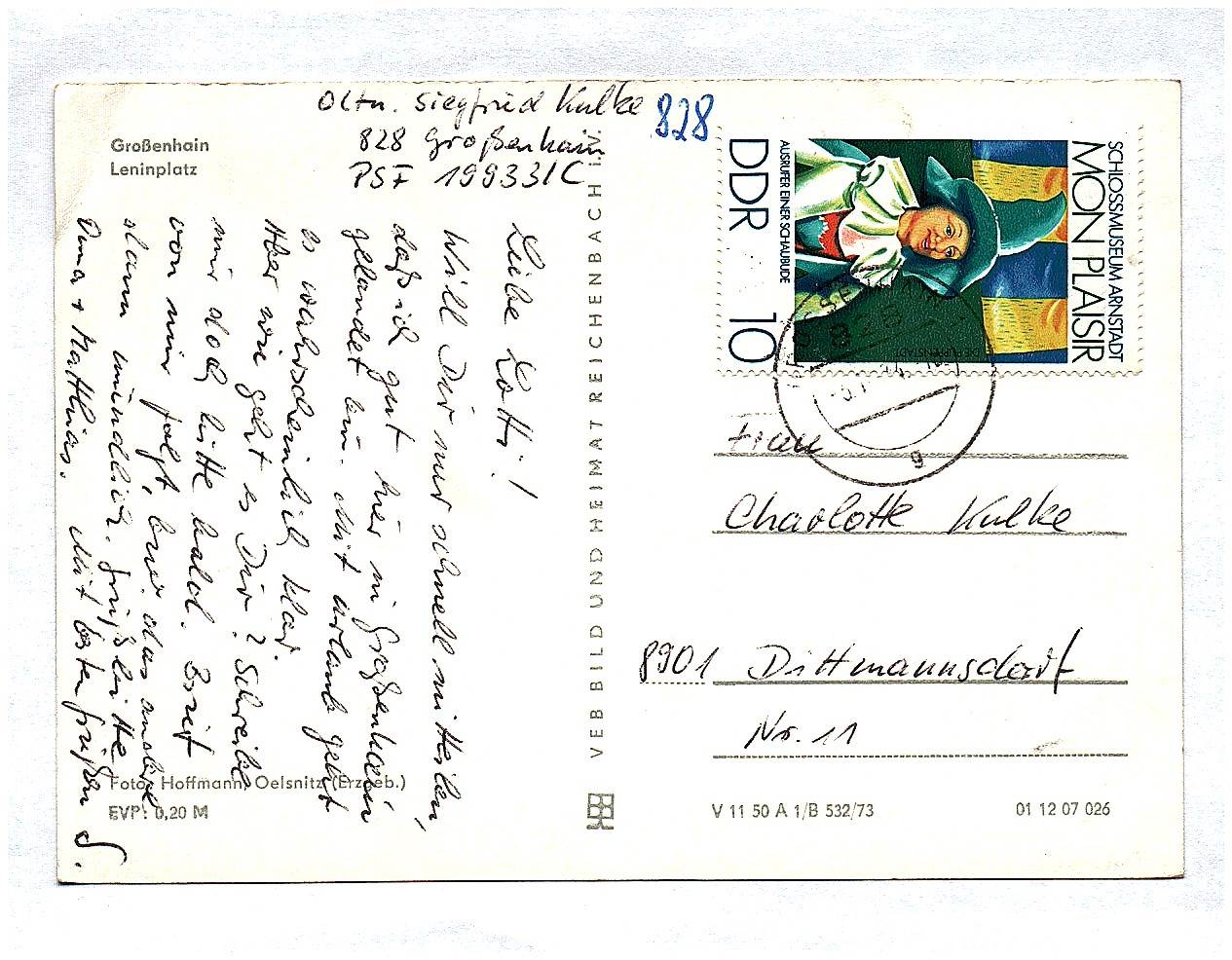 Ak Foto Leninplatz Großenhain DDR Sachsen Ak Foto Leninplatz Großenhain DDR Sachsen