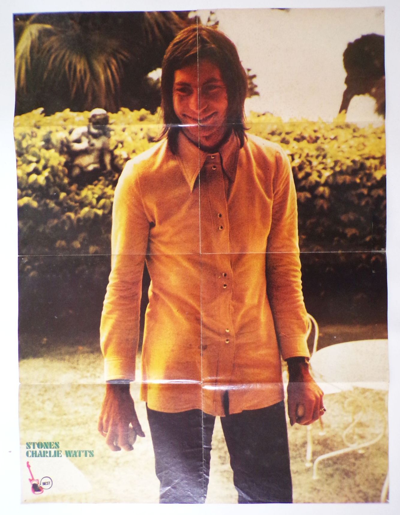 Vintage Poster Charlie Watts Rolling Stones Jethro Tull Best