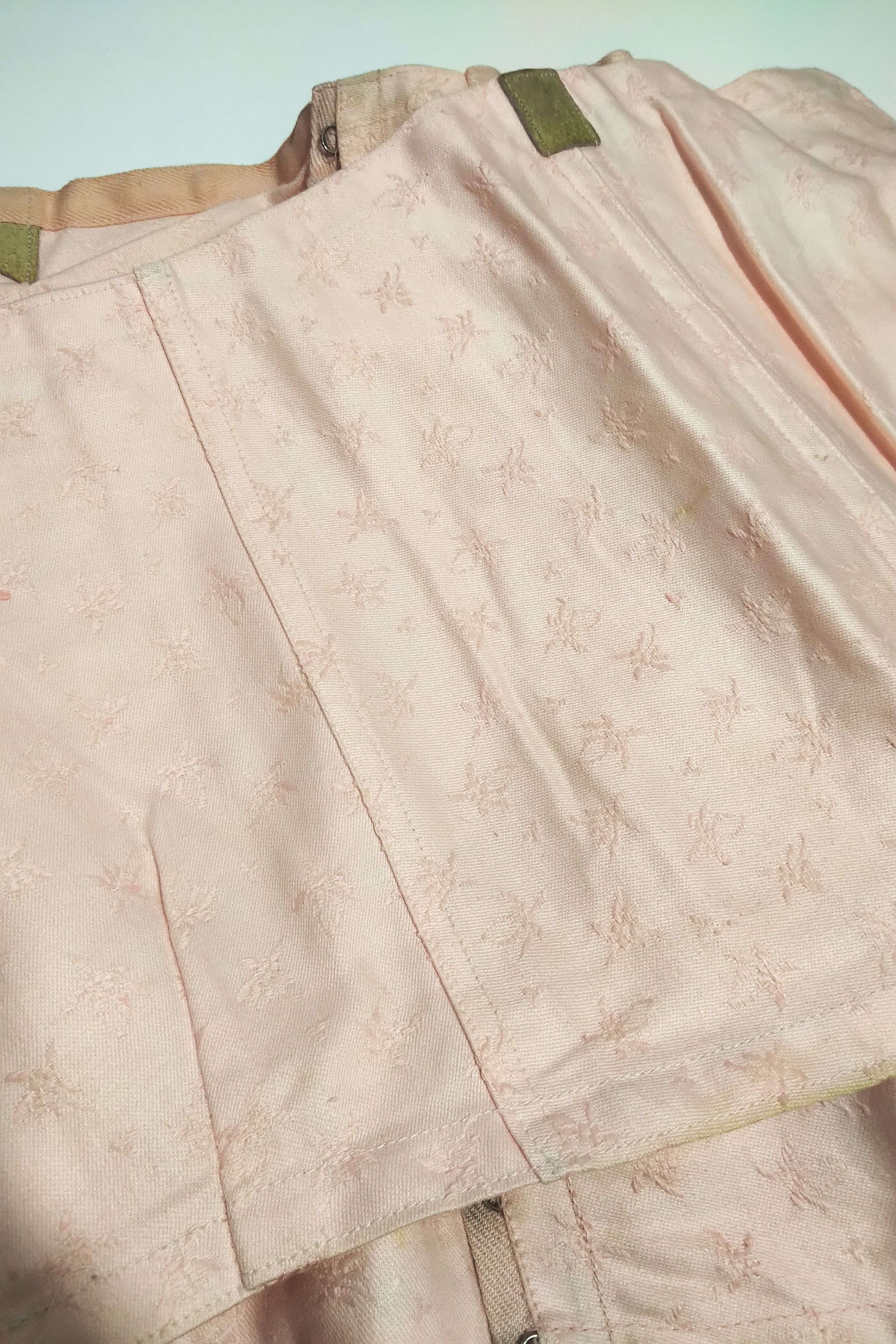 Korsett Original zum schnüren Mieder alt Corsage lila Vintage