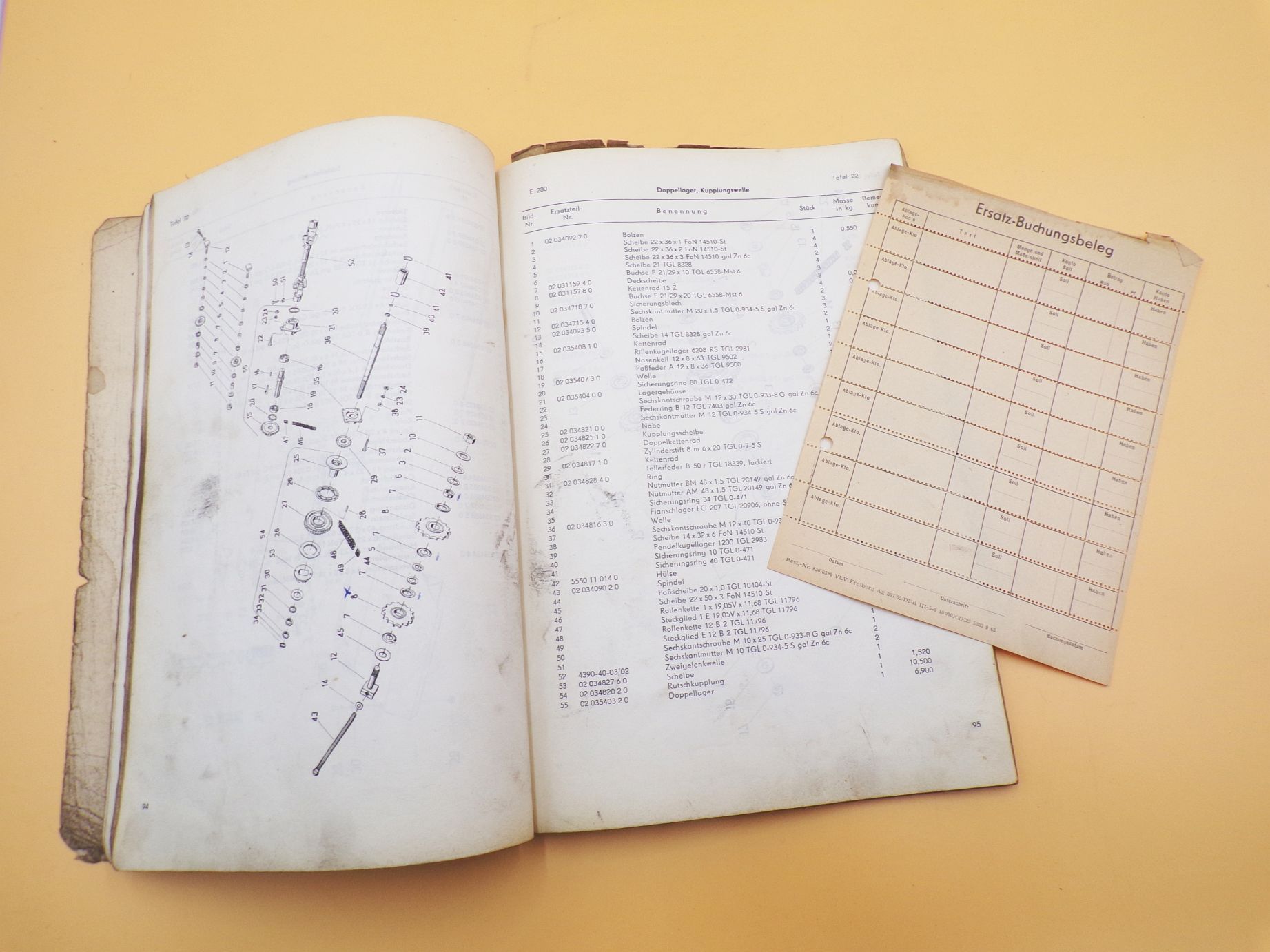 Ersatzteil Katalog Feldhäcksler E280 Fortschritt Neustadt 1972 Original DDR