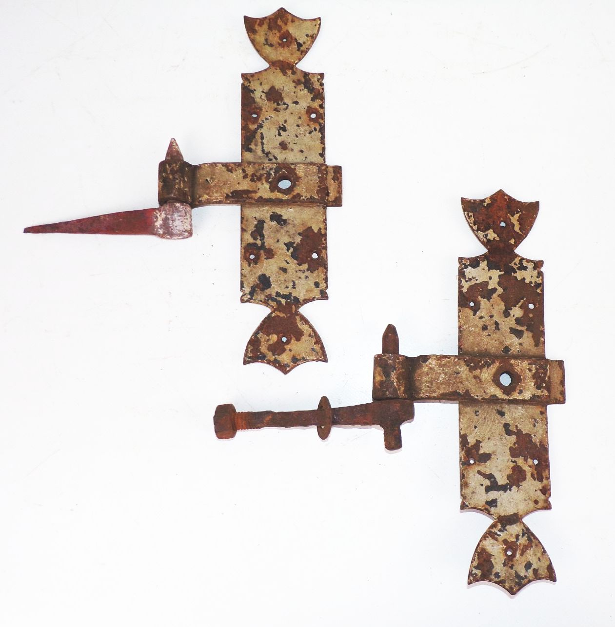 Alte Türbänder mit Scharnier Eisen Antik Türbeschläge