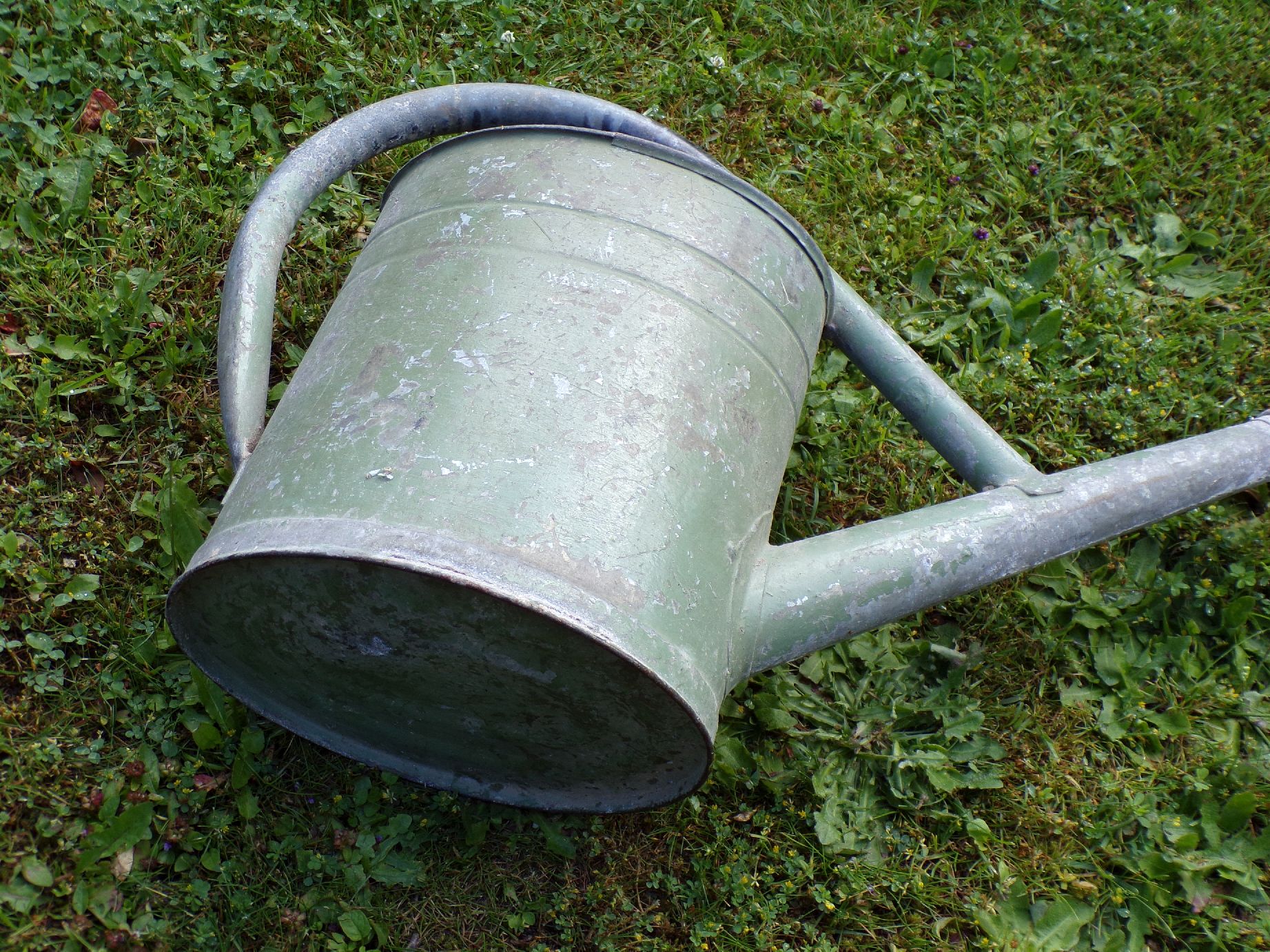 Alte Gießkanne Zinkgießkanne 10 Liter Garten Gartengießkanne Deko
