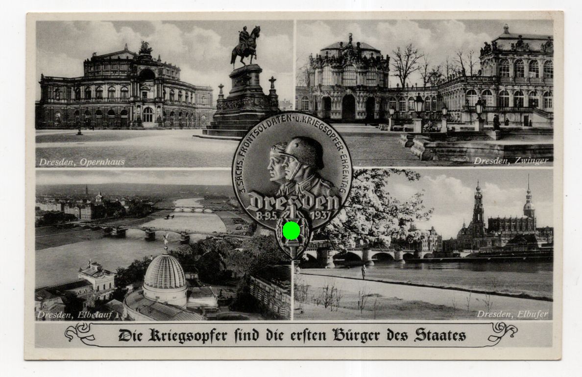 Ak Dresden 1937 Kriegsopfer sind die ersten Bürger des Staates 
