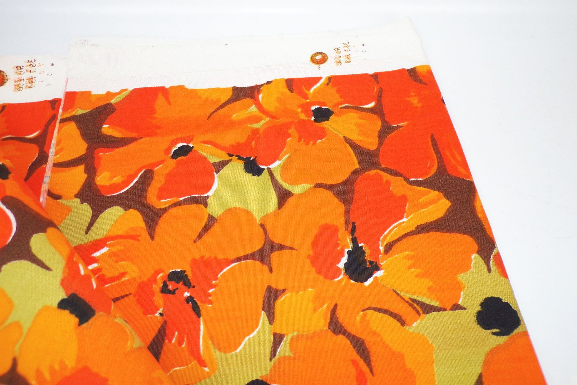 Alter DDR Bezugsstoff Markisenstoff Hollywood Schaukel Blumen Hippie 70 er Stoff