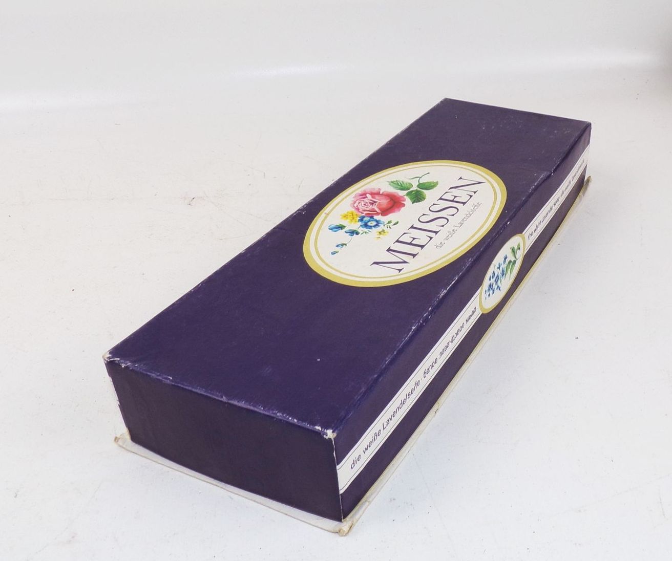 DDR Seife Meissen weiße Lavendelseife 3er Pack Set OVP