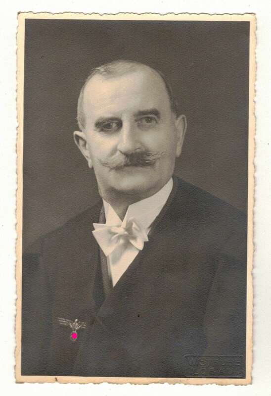 Foto Ak Portrait Richter Rechtsanwalt Jurist Robe Talar Strube Löbau 2 Wk WW2