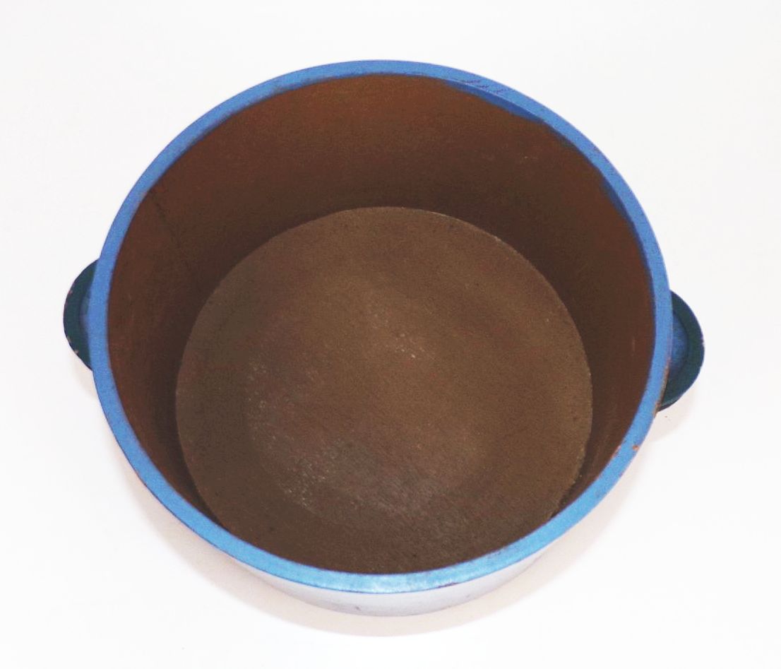 Alter Holztopf handbemalt Dose Wolle Behälter Erzgebirge Handarbeit 