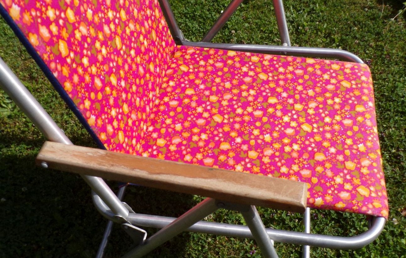 Alter Gartenstuhl Klappstuhl Stuhl Retro Look Vintage DDR Campingstuhl