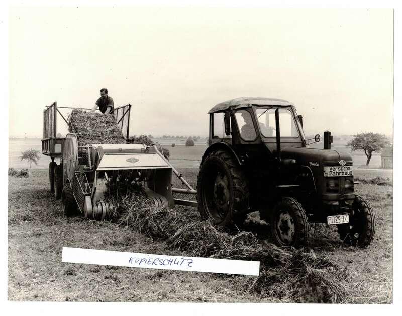 Vintage Foto Fortschritt Traktor Famulus Versuchsfahrzeug 1980er D6 