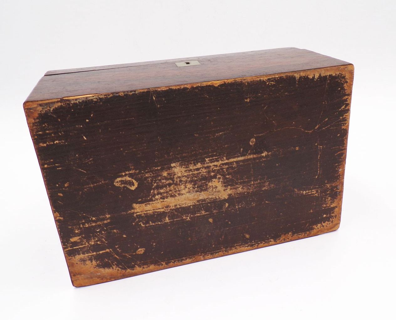 Alte Zigarren Kiste Perlmutt Intarsien Box Behälter Schatulle um 1910