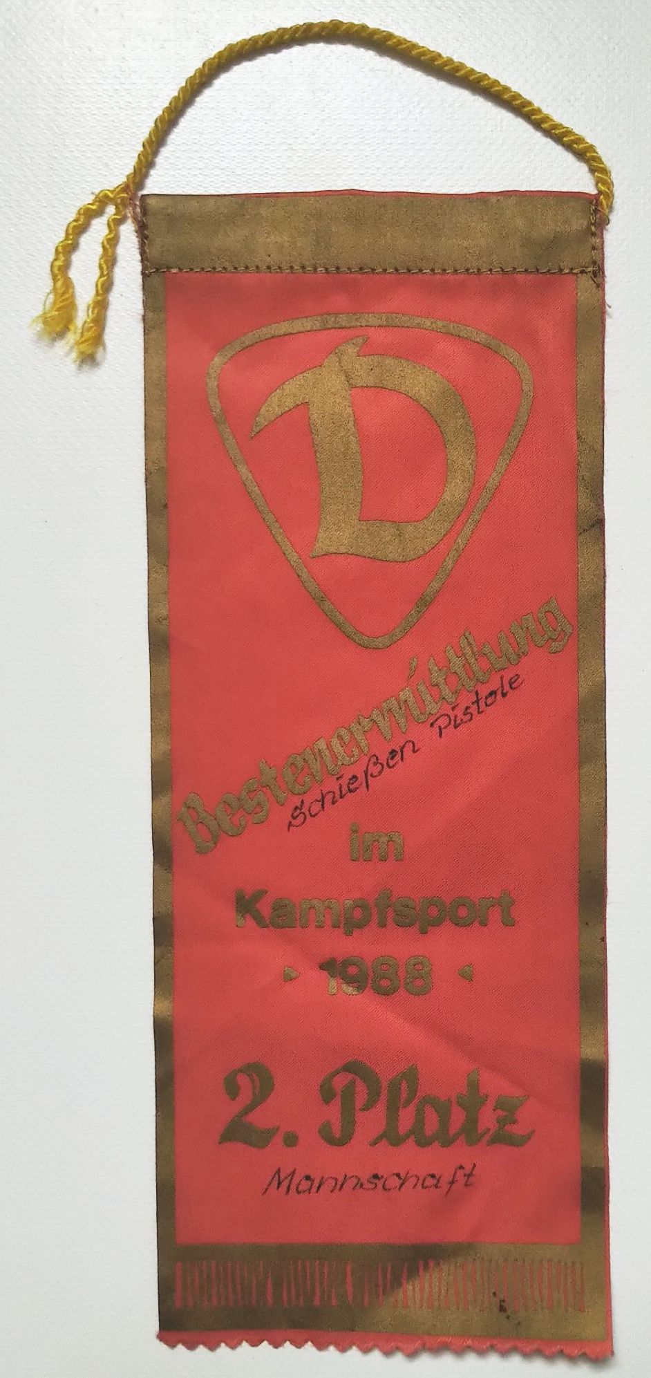 Bestenermittlung im Kampfsport 1988 Dynamo Sport schießen Pistole