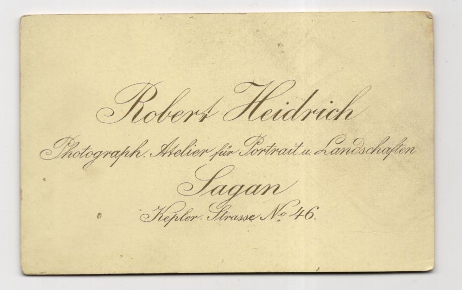 CDV Foto junger Mann Sagan Schlesien Polen um 1900 