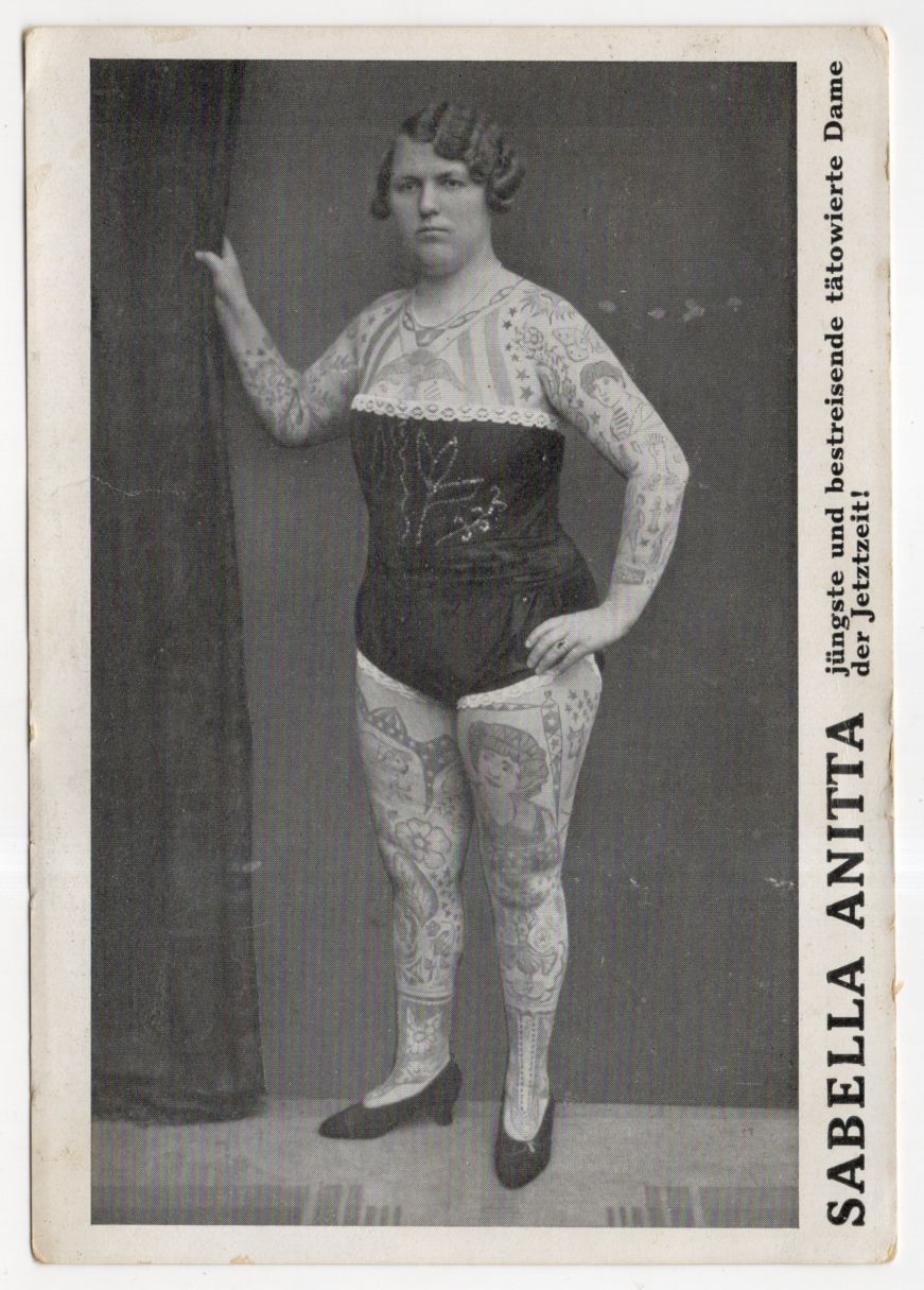 Ak Sabella Anitta tätowierte Dame Frau Tattoo 