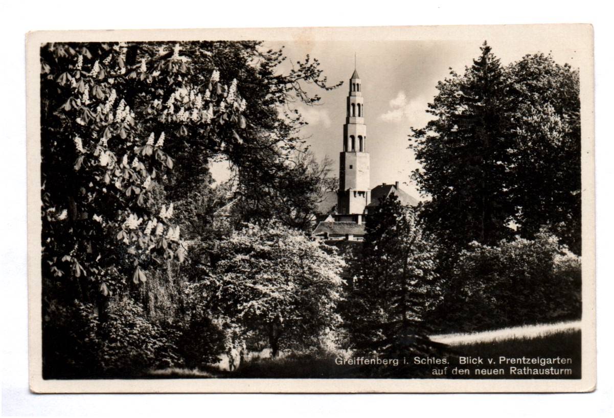 Echtfoto Ak Greiffenberg Schlesien Blick vom Prentzelkarten Kirche 1930er Echtfoto Ak Greiffenberg Schlesien Blick vom Prentzelkarten Kirche 1930er
