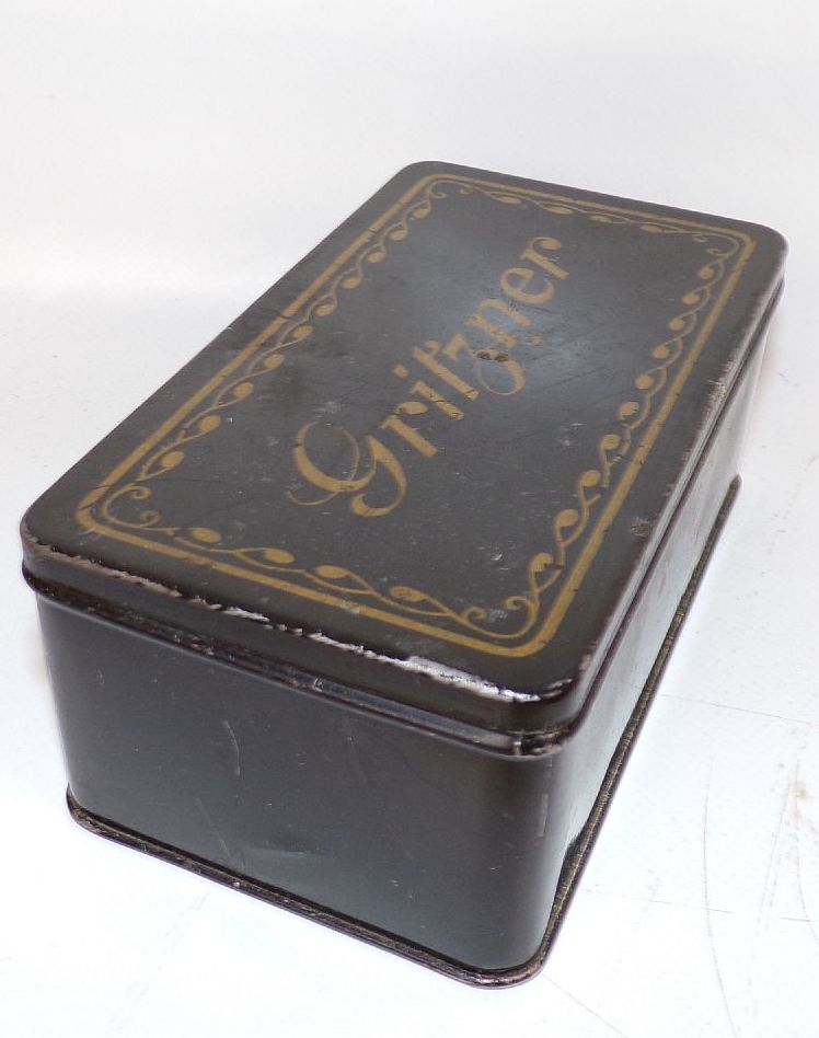 Alte Blechdose Gritzner Nähmaschine Ersatzteile 