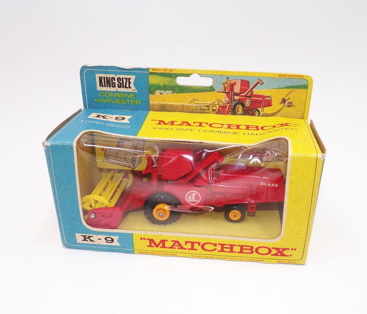 Matchbox Combine Harvester K-9 King Size in OVP 