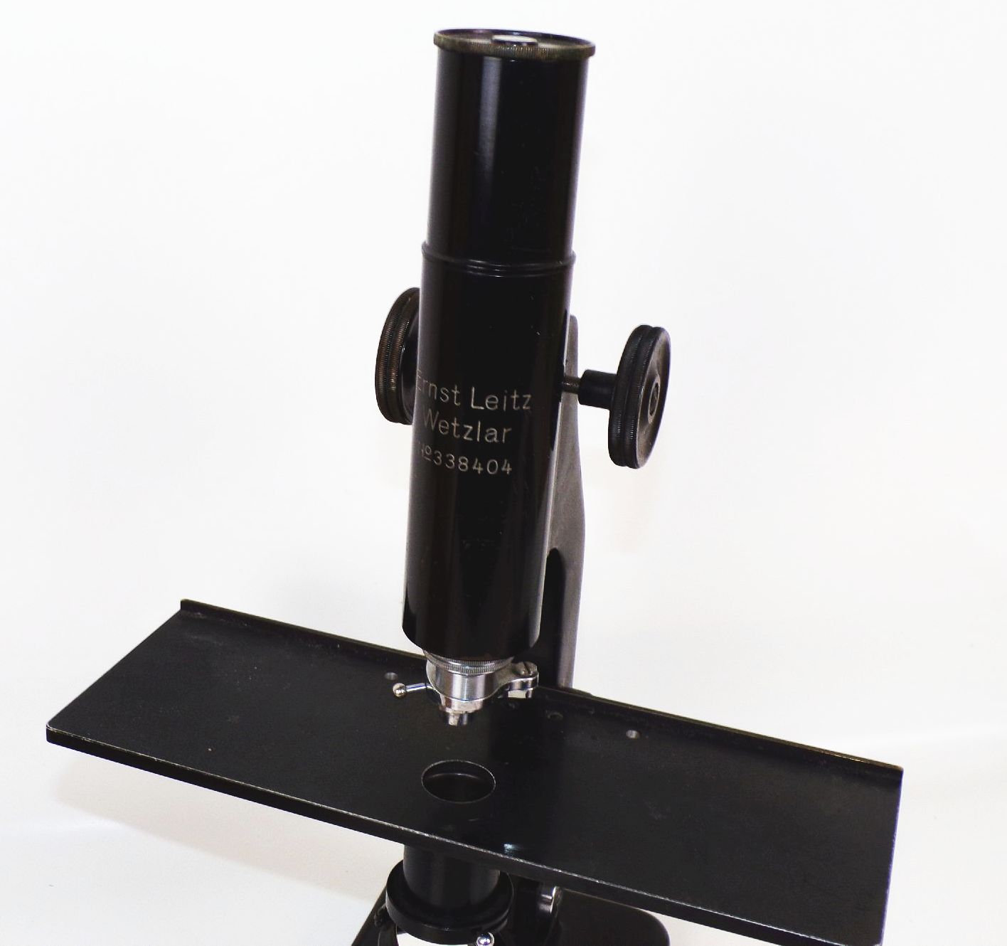 Ernst Leitz Wetzlar Mikroskop No 338404 zerlegbar mit Zubehör Kiste