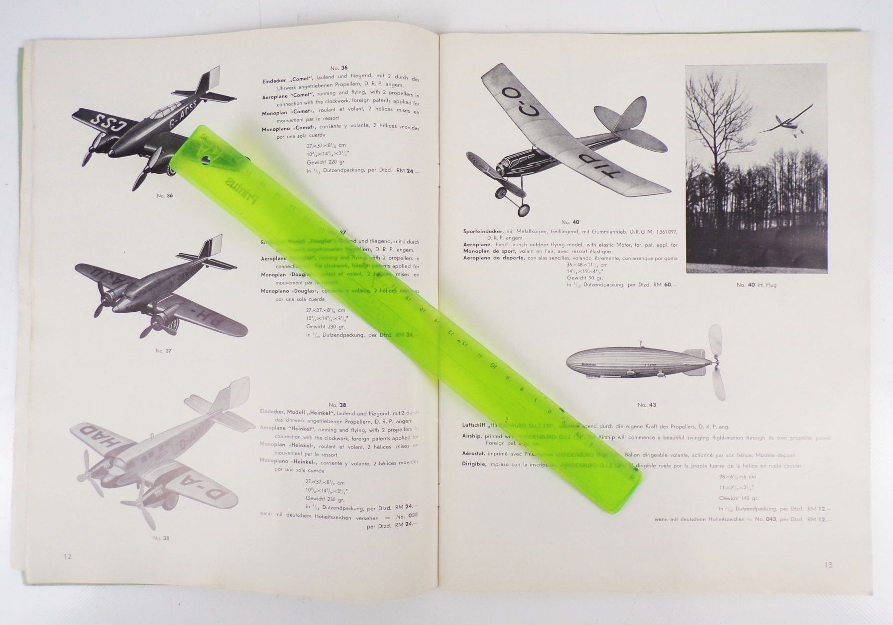 Original Tipp u Co Katalog 1937 Spielzeug Blechspielwaren Autos Flugzeuge