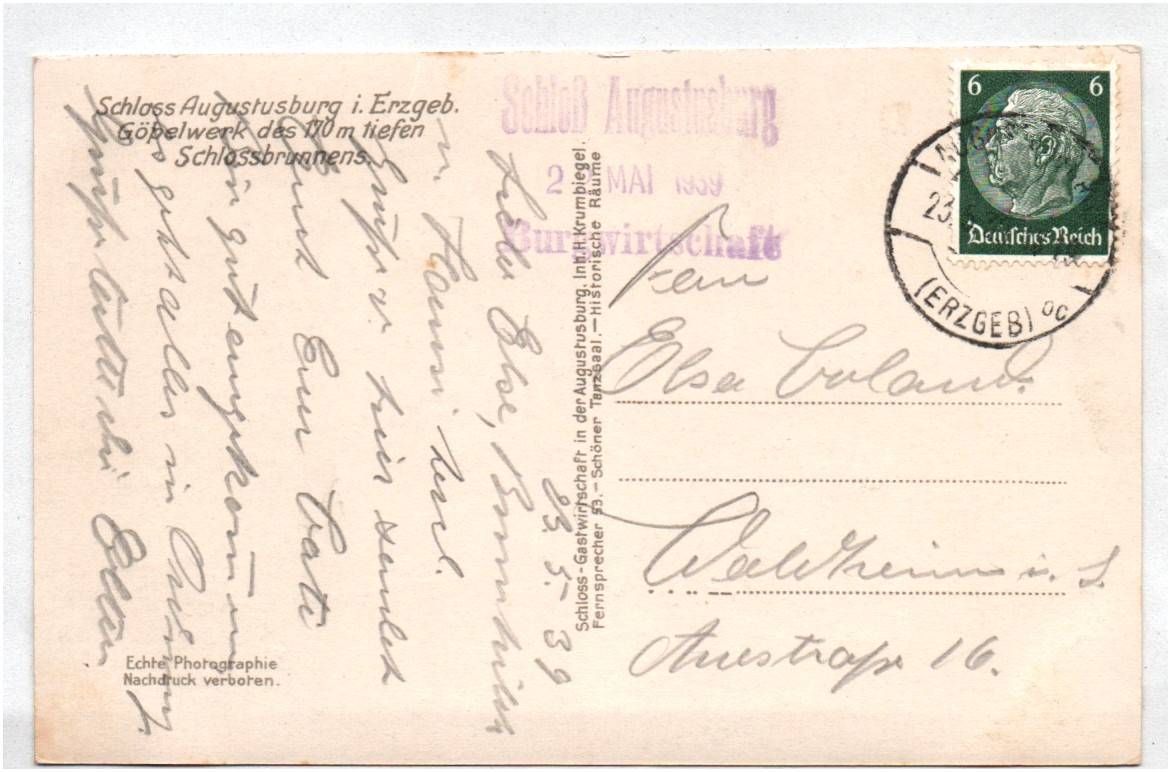 Echtfoto Ak Schloss Augustusburg Erzgebirge Göbelwerk Schlossbrunnen Technik Echtfoto Ak Schloss Augustusburg Erzgebirge Göbelwerk Schlossbrunnen Technik