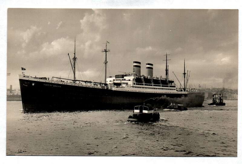 Foto Schiff D. „Albert Ballin“ der Hamburg-Amerika Linie