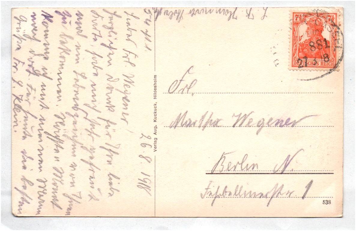 Ak Banteln a L Gronau Gasthof zum Bahnhof 1918