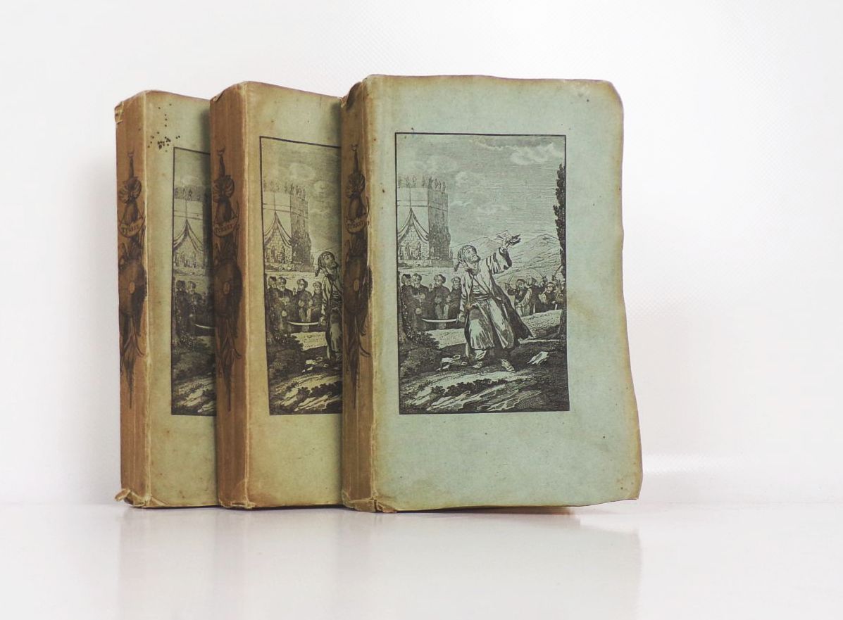 Türkei 3 Bände Miniaturgemälde aus der Länder und Völkerkunde 1824 Kupfer
